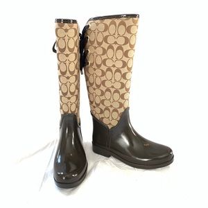 Coach Tristee brown tall boots womens size 8